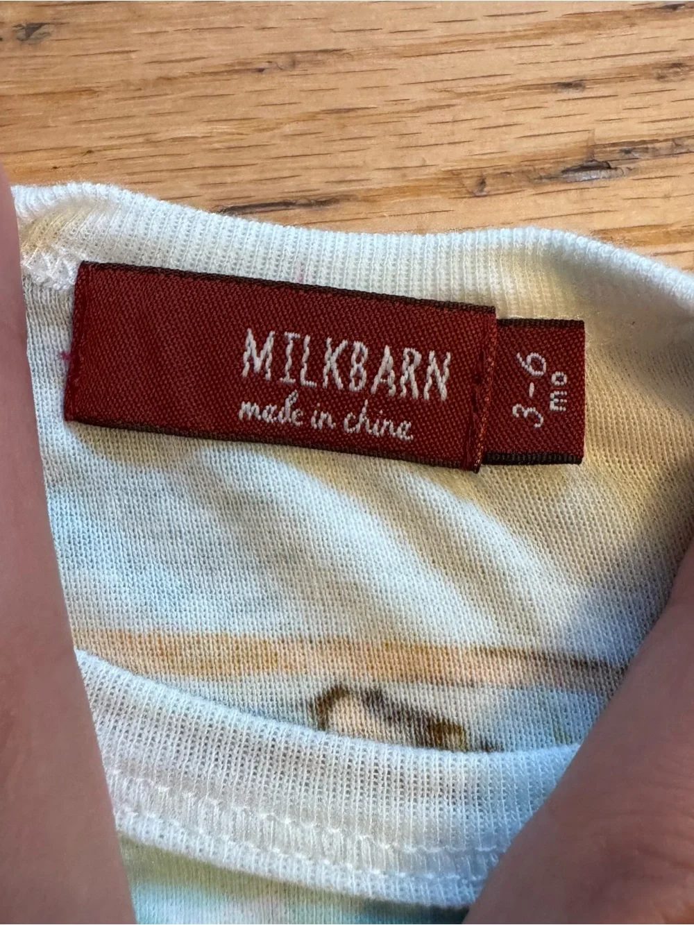 Milkbarn Airplane Print Baby Bodysuit & Knot Hat 3-6 months organic cotton